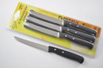 6 PC STEAK KNIFE SET - BLACK