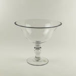 11.75"x11" FOOTED GLASS BOWL