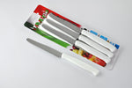 6 PC KNIFE SET - WHITE