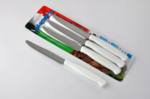 6 PC STEAK KNIFE SET - WHITE