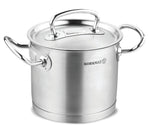 2.7L S/S  POT W/LID - 7"x6"