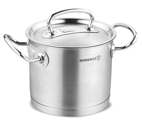 4.8L S/S  POT W/LID - 8.5"x6.5"