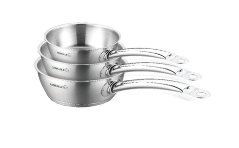 2.0L S/S SAUTE PAN- NO LID - 8"x3"