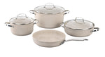 7 PC GRANITE POT SET - CREAM