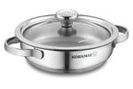 0.5 L S/S OMLET PAN W/LID - 5.5"x2"