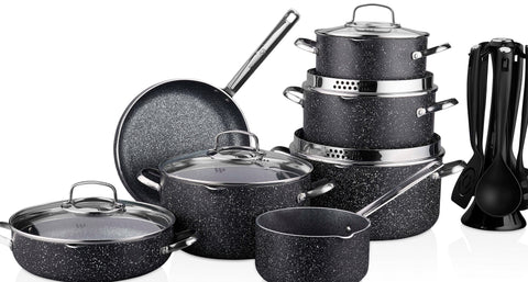 18 PC GRANITE POT SET