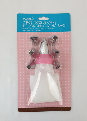 7 PC DECORATING ICING BAG