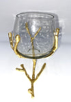 5.5"x3.25" CANDLE HOLDER-BRANCH DESIGN-SMALL