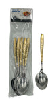 6 PC DINNER SPOON-STAR-GOLD - 100/CS