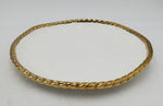 10" PLATE-ROUND-GOLD RIM