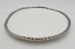 10" PLATE-ROUND-SILVER RIM