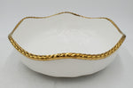 10" BOWL-ROUND-GOLD RIM