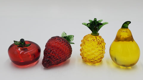 MINI GLASS FRUIT DECOR