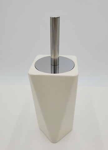 TOILET BRUSH W/HOLDER-WHITE