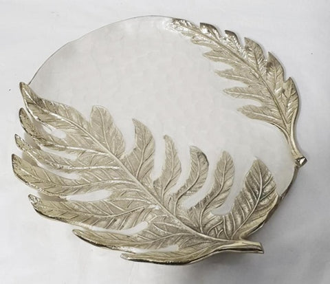 13.75" ROUND PLATE-LEAF DESIGN