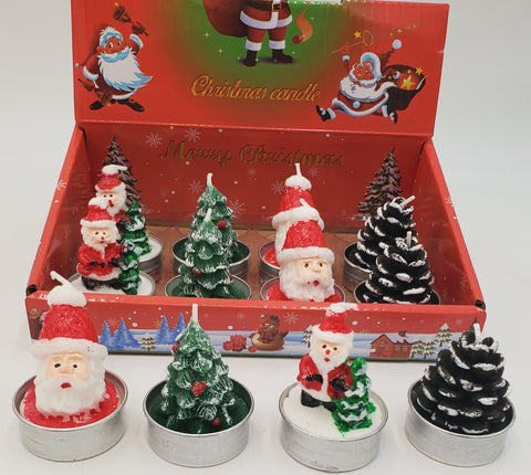 CHRISTMAS MINI CANDLE  - 12 PC