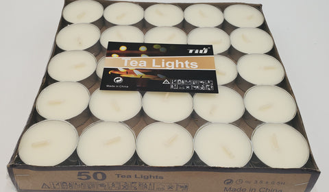 50PC TEA LIGHT CANDLE