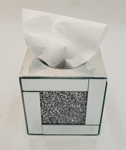 GLITTER NAPKIN HOLDER-SQUARE-S