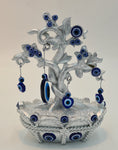 3.5"x7" BLUE EYE DECOR-SILVER