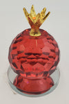 3"x2" POMEGRANATE GLASS DECOR