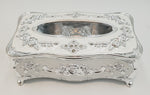 8.5"x3" NAPKIN HOLDER-SILVER D