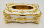 8.5"x3" NAPKIN HOLDER-GOLD DESIGN