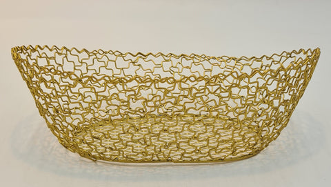 OVAL BASKET - GOLD