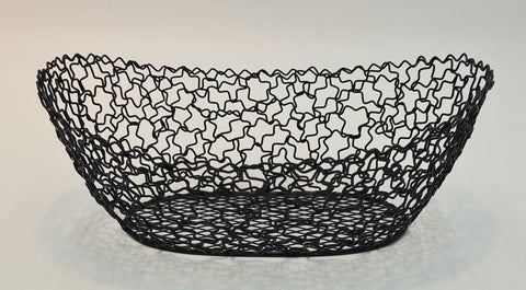 9.5" OVAL BASKET - BLACK