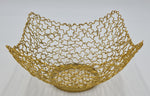 7"x5" SQUARE BASKET-GOLD