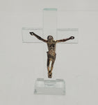 5"x3.25" GLASS CROSS DECOR