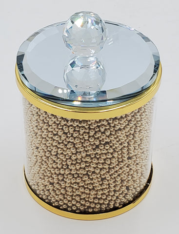 6.5"x4" CANISTER - GOLD DESIGN -MEDIUM