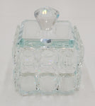 5"x3.25" GLASS CANDY/SUAGR JAR-SQUARE