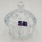 4"x6" GLASS SUGAR/CANDY JAR W/LID