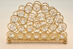 NAPKIN HOLDER W/STONES-GOLD