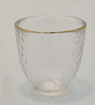 2.25" GLASS BOWL W/GOLD RIM