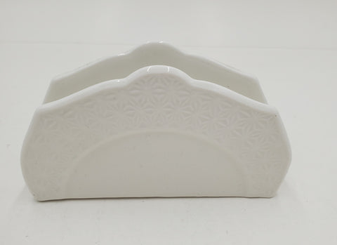 3"x5.25"PORCELAIN NAPKIN HOLDER-WHITE