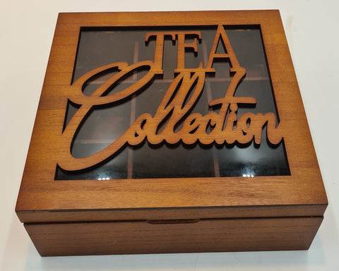 WOODEN TEA CHEST-BROWN