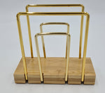 5.75"x5" NAPKIN HOLDER - GOLD