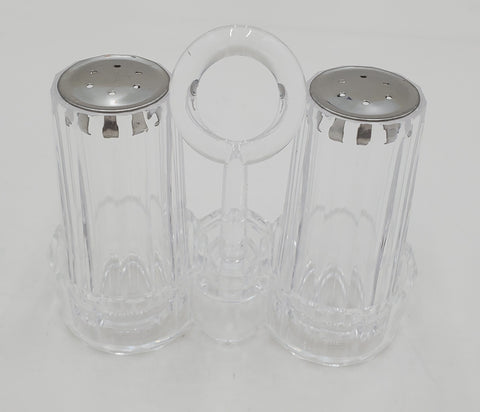 3.25"x1.75" SALT & PEPPER SHAKER SET-CLEAR