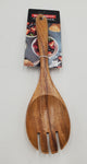 10"x2.75" SLOTTED WOODEN SPOON