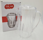 9"x5" PITCHER W/LID-CLEAR