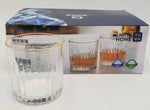 10.5OZ-6PC WHISKY GLASS-GOLD