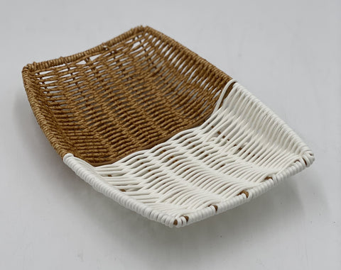 9.5"x7" WOODEN BASKET-OVAL