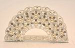 NAPKIN HOLDER W/PEARLS-SILVER