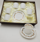 6 PC COFFEE SET-GOLD DESIGN