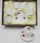 6 PC COFFEE SET-FLOWER DESIGN