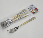 6 PC DINNER FORK-GOLD DESIGN