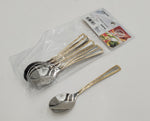 6 PC MOKA SPOON-GOLD DESIGN