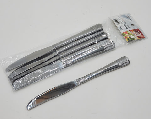 6 PC DINNER KNIFE-SILVER