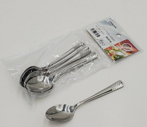 6 PC TEA SPOON-SILVER